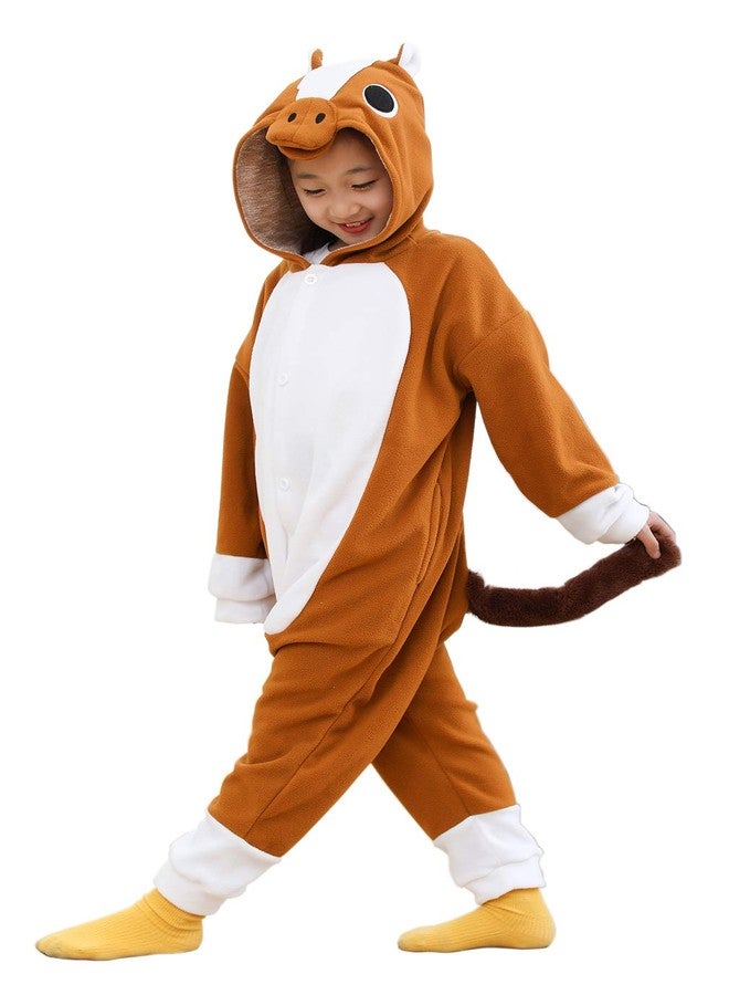 Livelycos Kids Animal Onesie Pajamas Horse Cosplay Costume 10 Years - Image 2